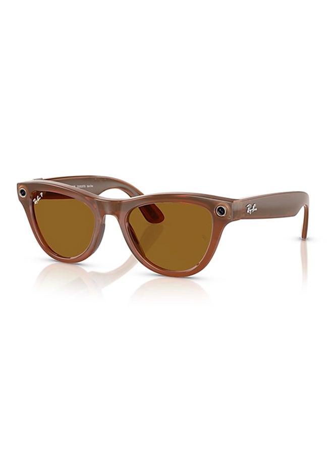 Meta RAY-BAN | META SKYLER Shiny Caramel Frame Brown Lenses Brown - Image 1