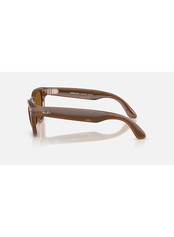 Meta RAY-BAN | META SKYLER Shiny Caramel Frame Brown Lenses Brown - Image 4