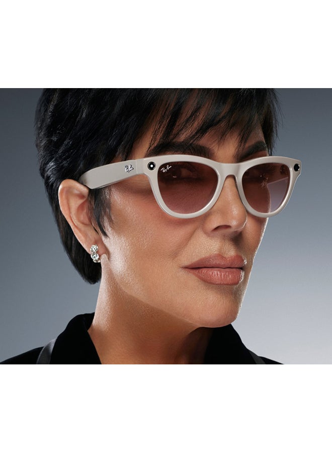 Meta RAY-BAN | META SKYLER Shiny Caramel Frame Brown Lenses Brown - Image 3