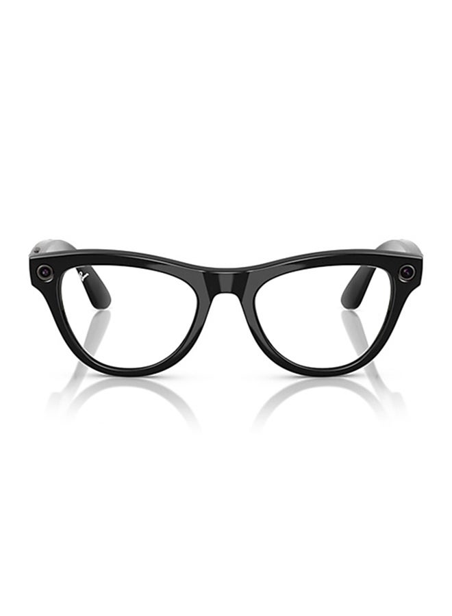 Meta RAY-BAN | META SKYLER Shiny Black Frame Clear/Amethyst Transitions Lenses Clear/Amethyst Transitions - Image 1