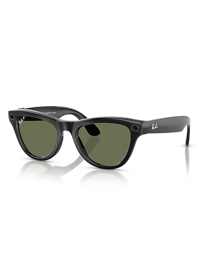 ميتا RAY-BAN | META SKYLER Shiny Black Frame G-15 Green Lenses G-15 Green - Image 1