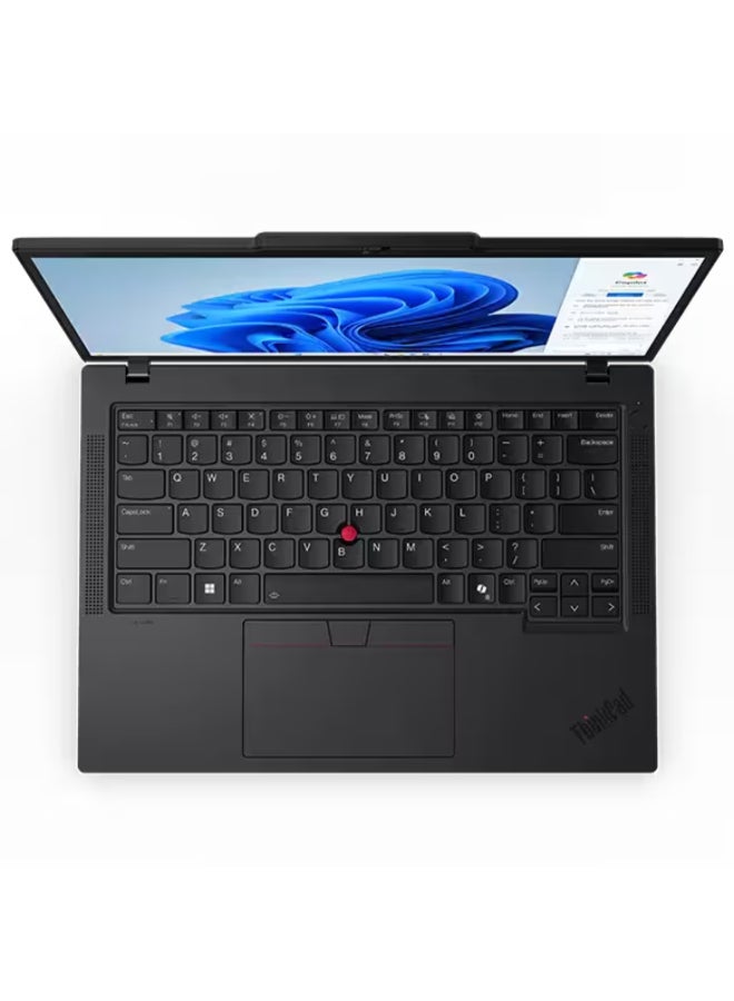 لينوفو ThinkPad Laptop With 14 Inch WUXGA (1920x1200) IPS Display,Core Ultra 7–155U Processor/16GB RAM DDR5/512GB SSD/Windows 11 English/Arabic Black  - Image 4