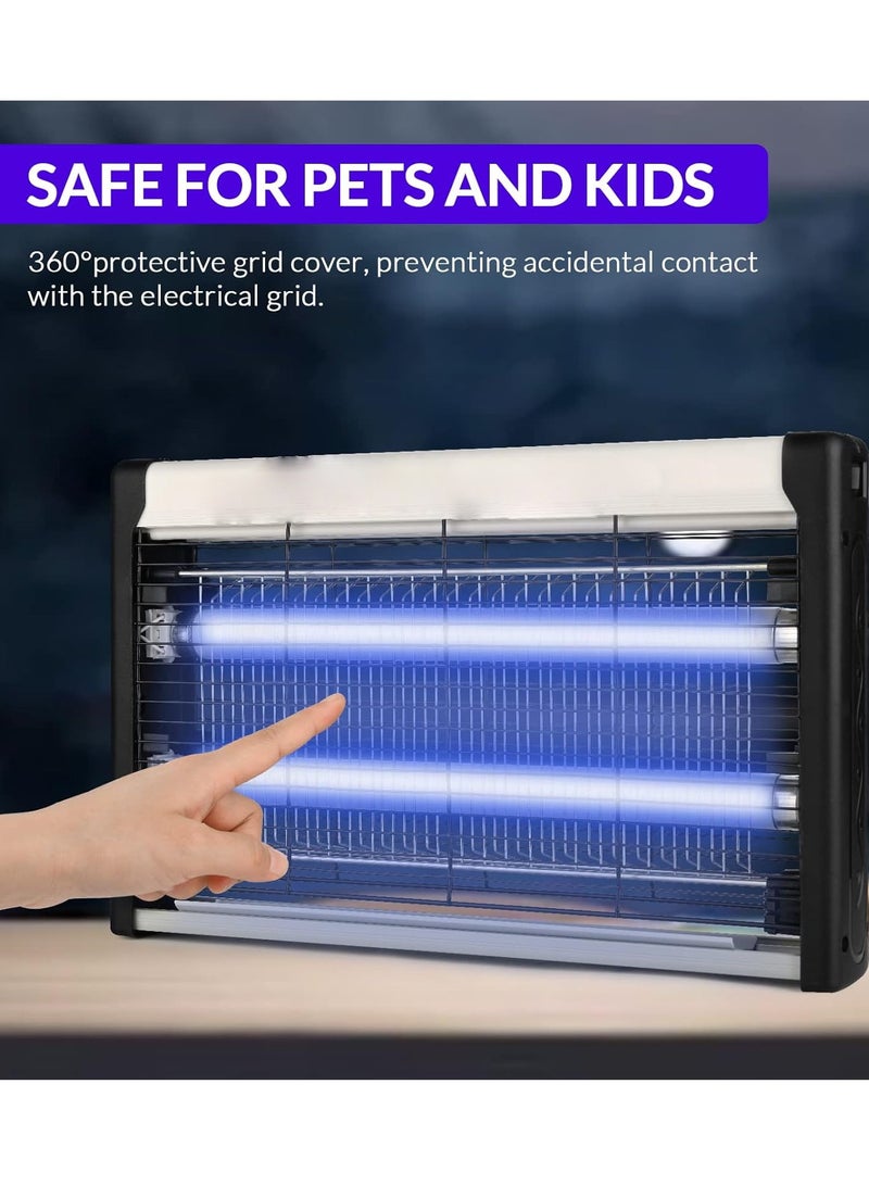 Home Care Fly Killer,Electric Insect Killer Indoor Mosquito Zapper Attracting Flies with UV Light 20W for Kitchen,Home,Indoor Garden Yard Commercial or Domestic Usage Black-1 Pack 4060460701820  - Image 3