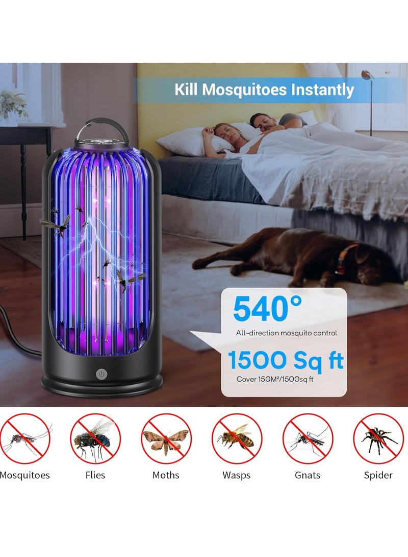 Home Care Electric Bug Zapper for Indoor Outdoor, 2000V High Powered UV Light Mosquito Zapper Killer, Waterproof Pest Control Insect Fly Trap Equipped 60inch USB Cable for Home, Patio, Backyard, Camping  - Image 2