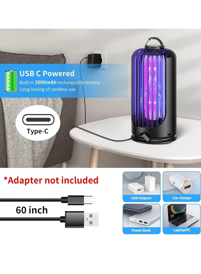 Home Care Electric Bug Zapper for Indoor Outdoor, 2000V High Powered UV Light Mosquito Zapper Killer, Waterproof Pest Control Insect Fly Trap Equipped 60inch USB Cable for Home, Patio, Backyard, Camping  - Image 5