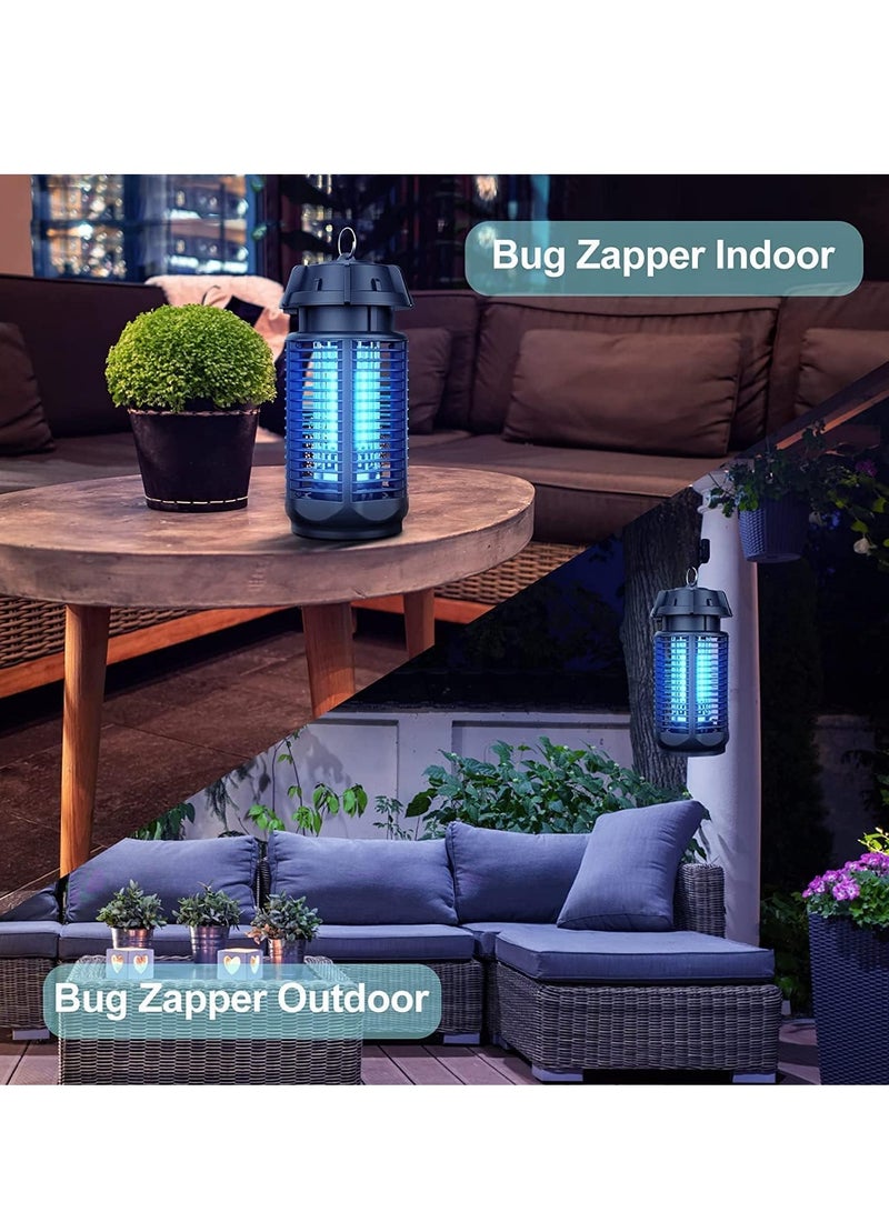 Home Care - Mosquito Killer Lamp 20W UV Electric Fly Zapper Waterproof Light Portable Bug Zapper, Moth, Gnat, Flies Pest Control Repeller Catcher with Standard UK Plug for Indoor, Black - Image 1