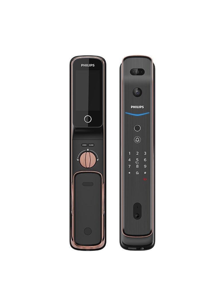 Philips Philips Easy DDL709-FVP-7HWS psuh pull door lock Copper/Black  - Image 1
