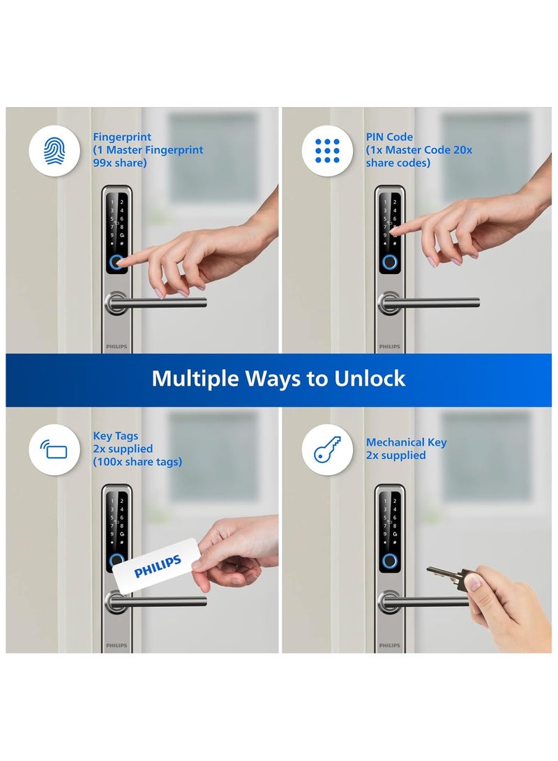 Philips Smart Door Lock EasyKey Series DDL608 5HWS - Image 3