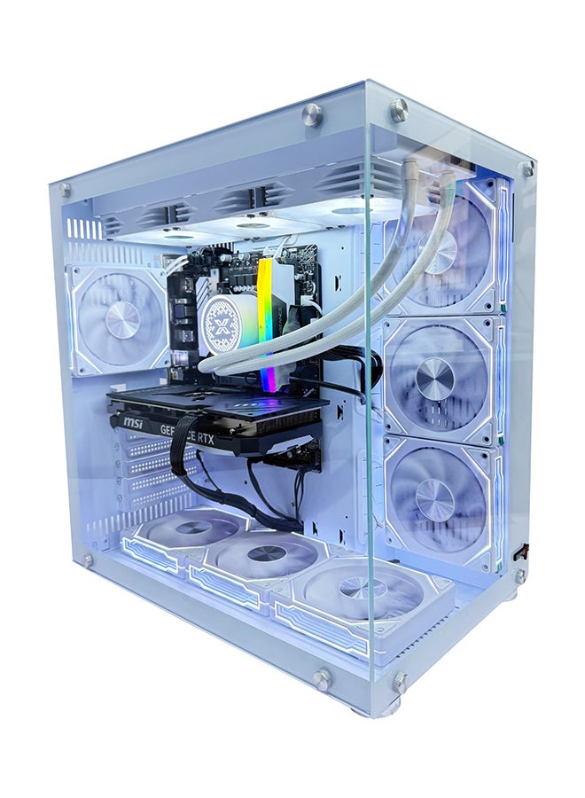 Setup Master - Gaming PC With Intel i7-14700F Processor/NVIDIA GeForce RTX 5070Ti Graphics/16GB RAM DDR5/1TB  SSD/Windows 11 Pro/White White - Image 1