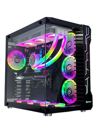 Gaming Pc with Intel Core i5-13400F Processor, H610M-E D4 Motherboard, DDR4 16GB RAM RGB, 1TB M.2 SSD, NVIDIA GeForce RTX 3060 Graphics Card, 360 Water Cooler, 7 Fan Case Blackwith Windows 11 Pro Black - pnsku/N70166382V/45/_/1744118875/dc968633-0cd7-4d8c-84f6-88de24357cb2