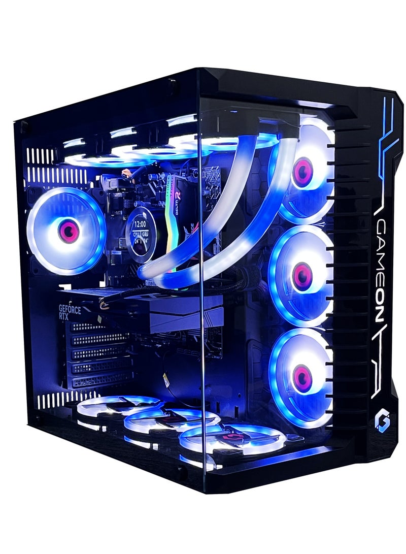سيت أب ماستر - كمبيوتر ألعاب بمعالج Intel Core i5-13400F، ولوحة أم H610M-E D4، وذاكرة وصول عشوائي دي دي ار 4 سعة 16 جيجابايت، ومحرك أقراص صلبة M.2 اس اس دي سعة 1 تيرابايت، وبطاقة رسومات انيفيديا جي فورس ار تي اكس3060، ومبرد مياه 360، وهيكل معدني بمروحة 7، ونظام تشغيل ويندوز11 Pro أسود - Image 1
