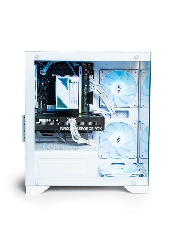 Setup Master Gaming Pc with Intel Core i5-12400F Processor/16GB RAM DDR4/500GB SSD/4GB Nvidia GeForce RTX 3050 Graphics Card/Windows 11 Pro+Keyboard+Mouse+USB White - Image 3