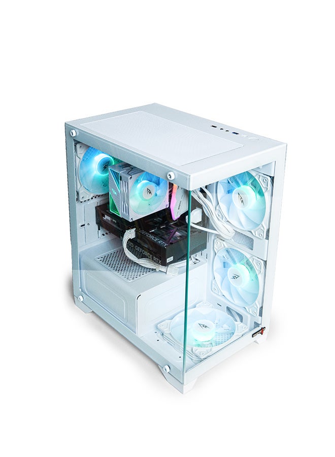 Setup Master Gaming Pc with Intel Core i5-12400F Processor/16GB RAM DDR4/500GB SSD/4GB Nvidia GeForce RTX 3050 Graphics Card/Windows 11 Pro+Keyboard+Mouse+USB White - Image 2