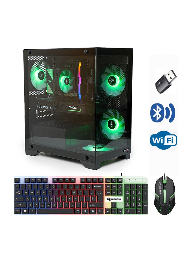 Setup Master Gaming Pc with Intel Core i5-12400F Processor/16GB RAM DDR4/500GB SSD/4GB NVIDIA GeForce RTX 3050 Graphics Card/Windows 11 Pro+ Keyboard+ Mouse+ USB Black - Image 1