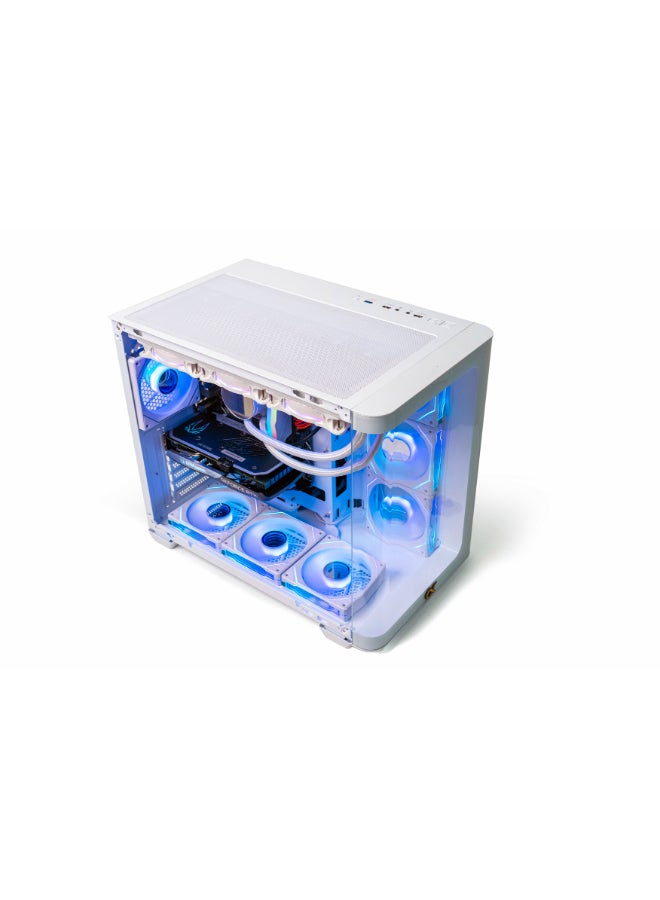 Setup Master Gaming PC With Intel Core i5-12400F Processor/Nvidia GeForce RTX 3050 Graphics Card/H610M-E D4 Motherboard/16GB RAM DDR4/1TB M.2 SSD/Windows 11 Pro/7 Fans Case White RGB+ Mouse and Keyboard White - Image 4