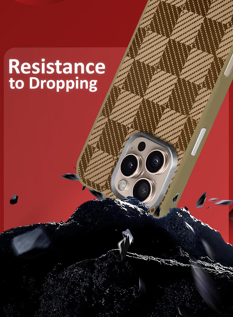 مارجون غطاء هاتف آيفون 16 برو ماكس 3 عبوات بنمط ألياف الكربون غطاء خلفي رفيع مضاد للصدمات مع واقيين للشاشة ثلاثي الأبعاد - Image 2