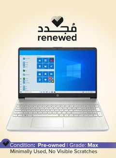 Renewed - 15-DY2035TG Laptop With 15.6-Inch UHD Display,Intel Core i3-1115G4/Intel UHD 600 Graphics/Dual Core/11th Gen/8GB RAM/256GB SSD/Windows 11 English Silver