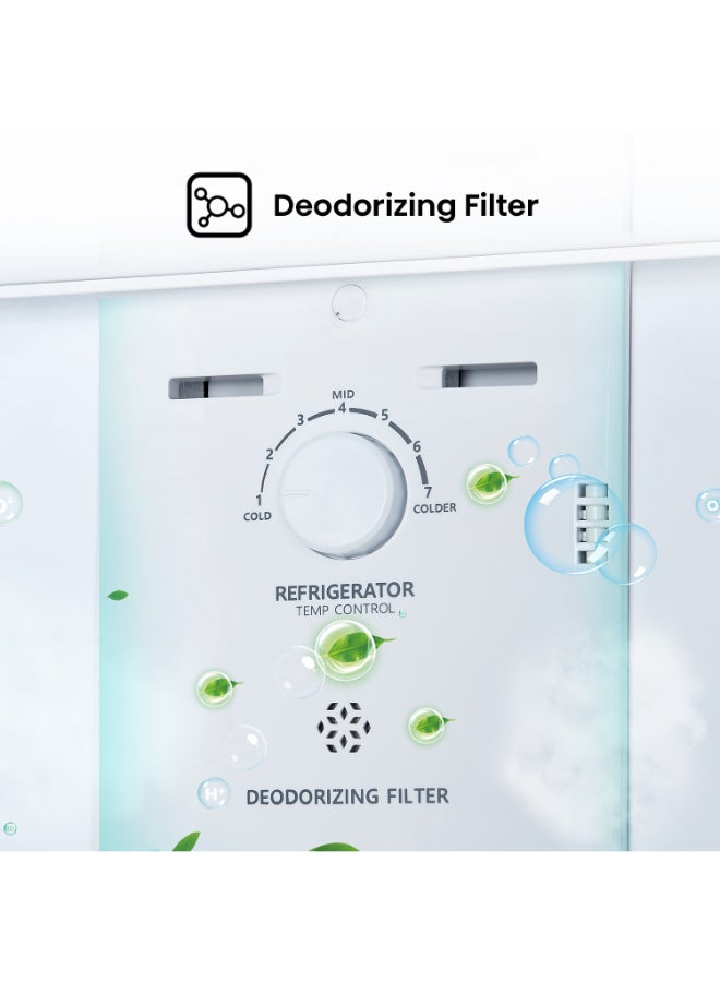 Hisense 264L Gross /203L Net Capacity  Top-mount Refrigerator , Right open, Total No frost, Recessed Handle RT3N264NAI Silver - Image 3