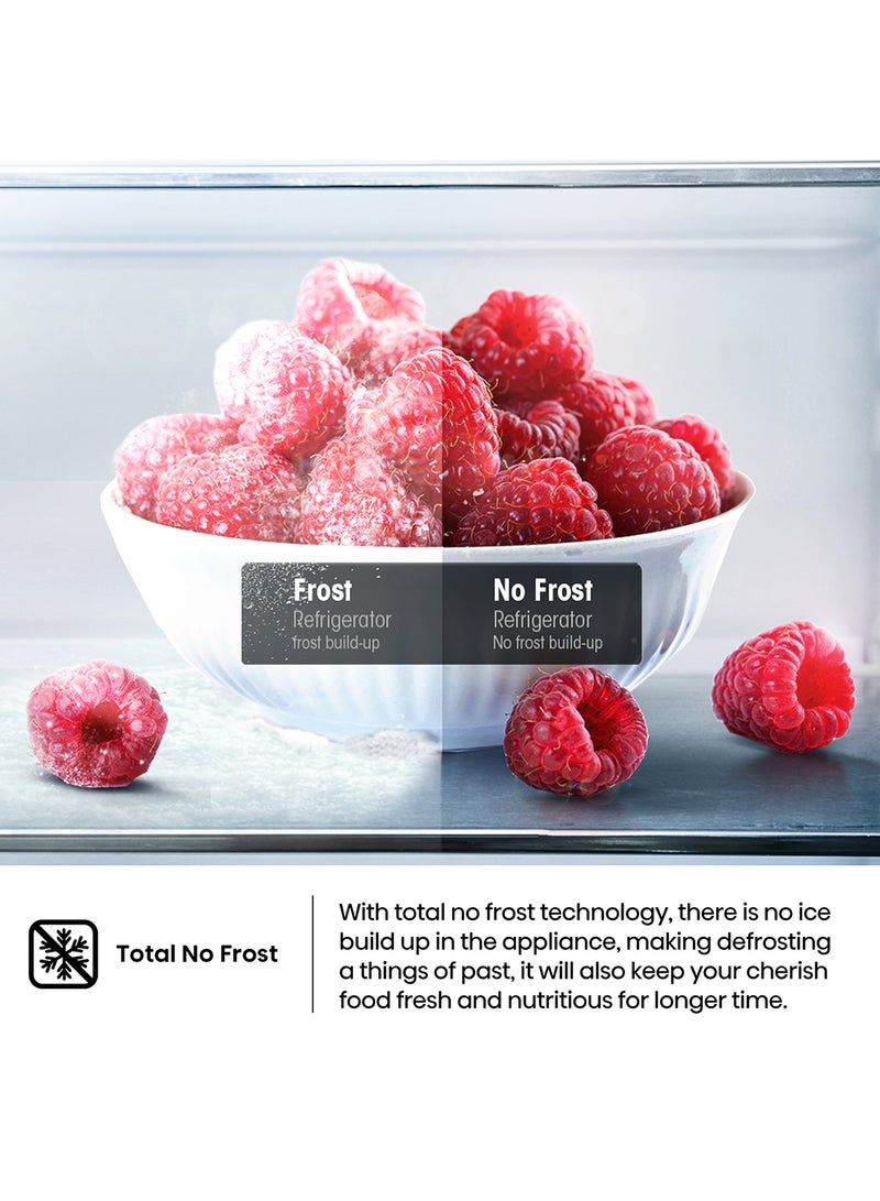 هايسنس ثلاجة علوية بسعة إجمالية 264 لتر / صافي 203 لتر، فتح من اليمين، بدون تجمد كلي، مقبض مدمج - Image 3