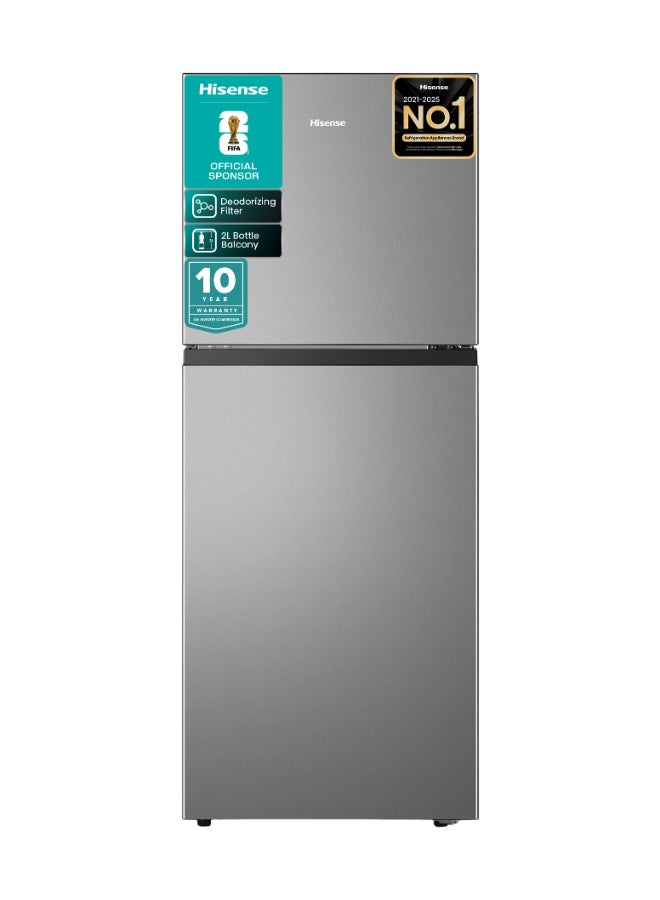 Gross 265L/Net 203L Top Mount Refrigerator Fridge RT3N264NAI, Deodorizing Filter, 2L Bottle Balcony, Total No Frost, One Line Handle Design, Inverter RT3N264NAI Stainless Steel look RT3N264NAI Stainless Steel Look