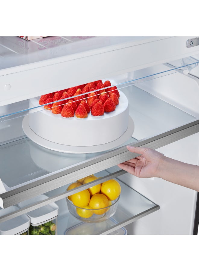 Hisense 729L Gross /548L Net Capacity Top Mount Refrigerator with LED Touch Control, Water Dispenser (2023 Version), Rcessed Handle RT3N729NMI Silver - Image 2