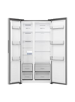 Hisense 670L Gross / 550L Net Capacity Side By Side Refrigerator, Total No Frost, Inverter, Multi Air Flow Super Cool RS3P725NAI Silver  - Image 2