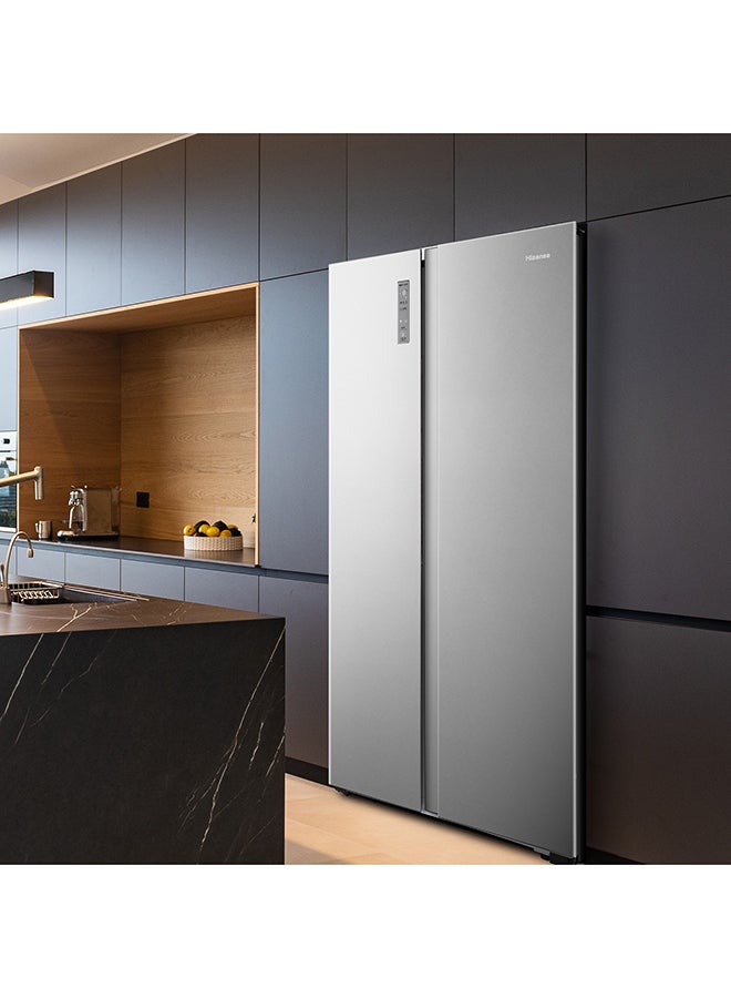 Hisense 670L Gross / 550L Net Capacity Side By Side Refrigerator, Total No Frost, Inverter, Multi Air Flow Super Cool RS3P725NAI Silver - Image 5