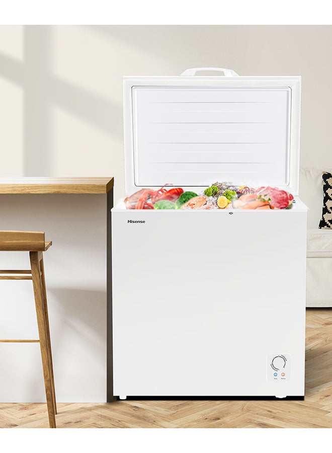 هايسنس 190 لتر سعة إجمالية/ 136 فريزر صندوقي مع باب زجاجي داخلي، إضاءة LED، تحكم ميكانيكي في درجة الحرارة - Image 5