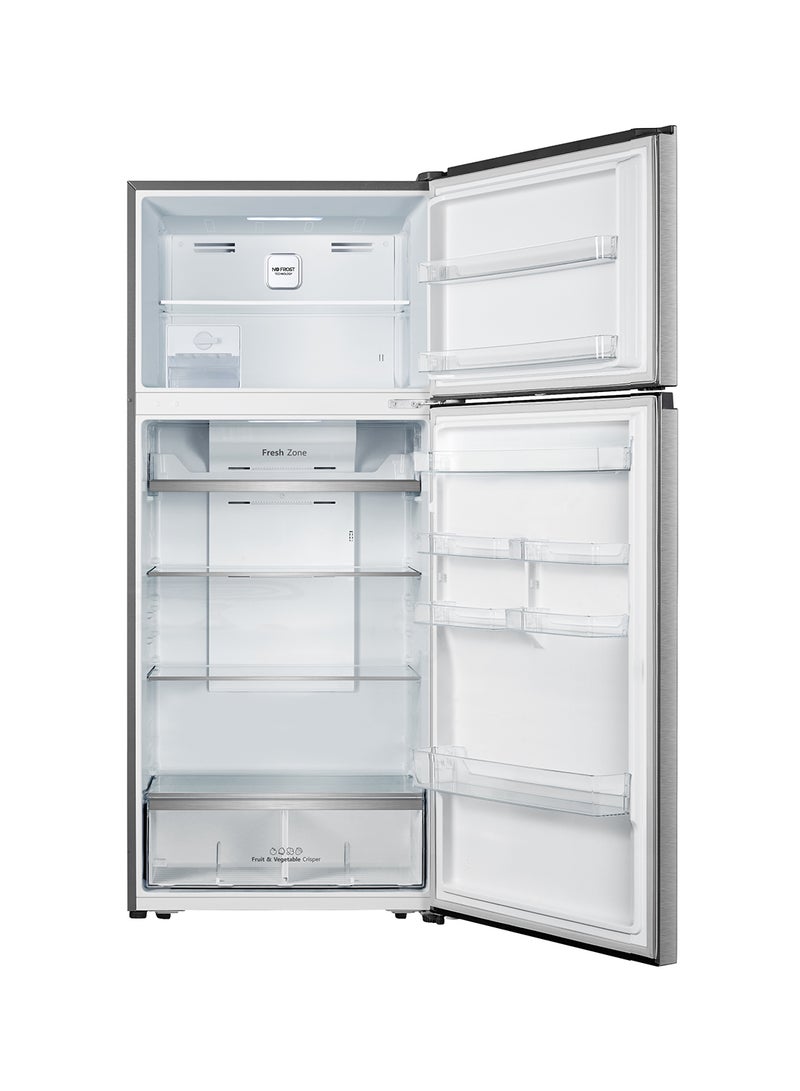Hisense 599L Gross/ 466L Net Capacity  Top-mount Refrigerator, Inverter Technology,Total  No frost, recessed handle RT3N599NAI Silver  - Image 2