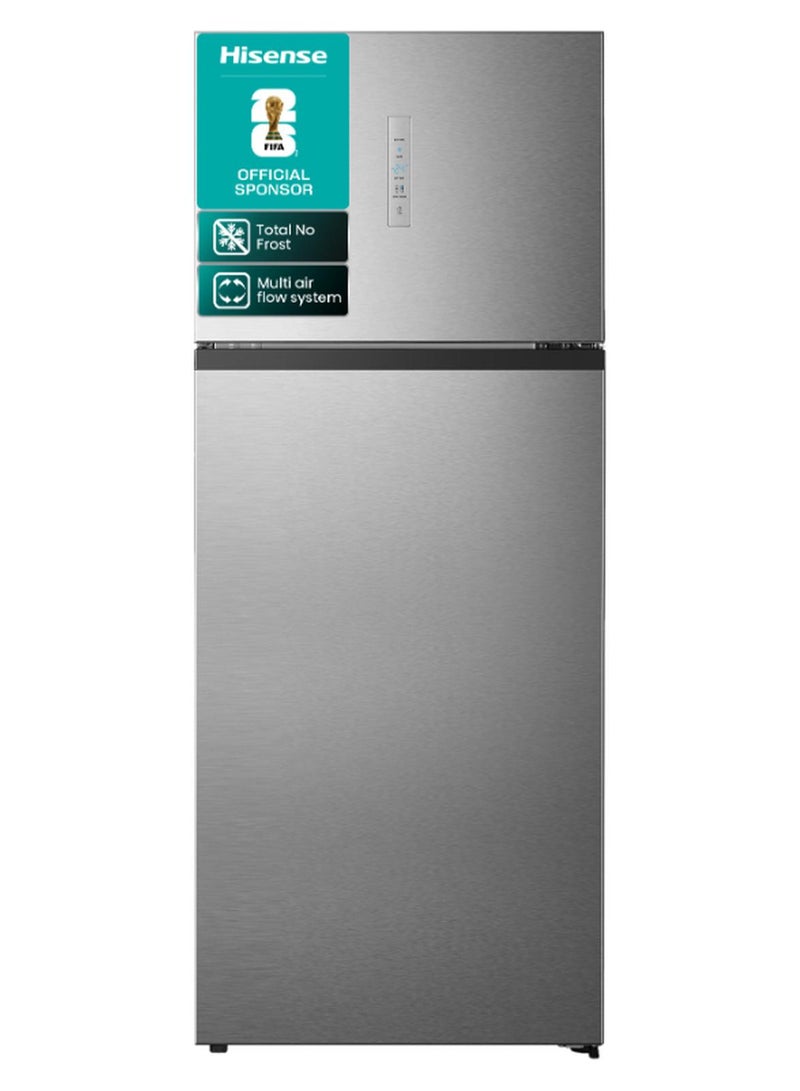 Hisense 599L Gross/ 466L Net Capacity  Top-mount Refrigerator, Inverter Technology,Total  No frost, recessed handle RT3N599NAI Silver - Image 1