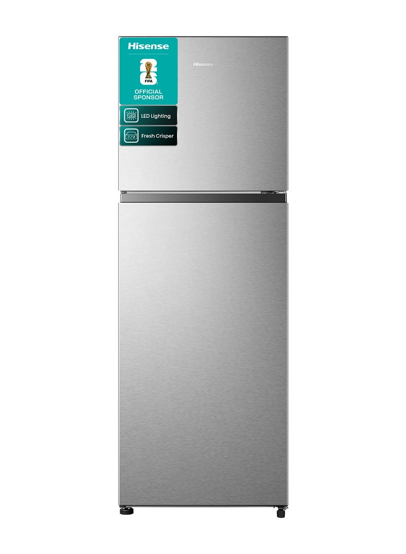 هايسنس 418 لتر سعة إجمالية/326 لتر سعة صافية، ثلاجة علوية، بتقنية العاكس، فتح من اليمين، بدون تجميد كلي مع مقبض مدمج - Image 1
