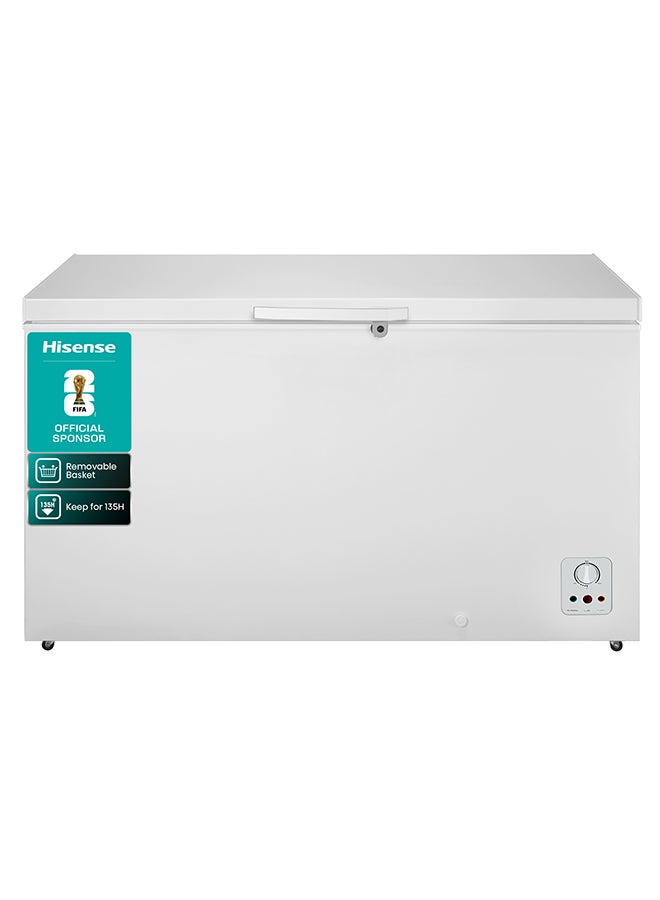 Hisense 550L Gross Capacity / 420L Net capacity Chest Freezer with inner glass door,LED Lighting,Mechanical Temperature control 165 W FC-55DD4SAA2 White - Image 1