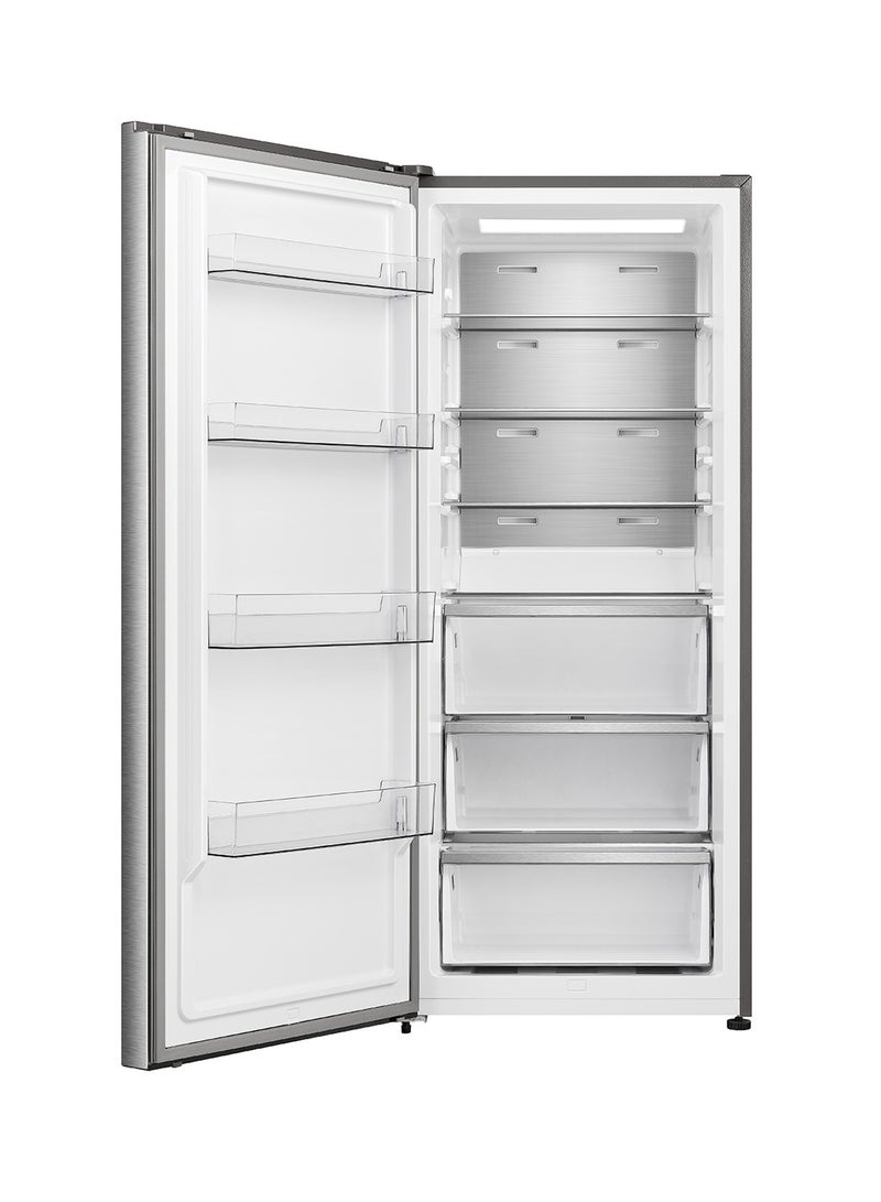 509L Gross/385L Net Capacity  Single Door Fridge Total  No frost with external handle having  LED Touch Control FV3N509NAI Silver