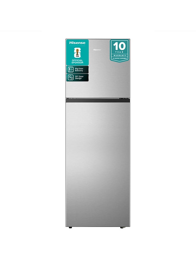 Hisense 328L Gross/251 Net Capacity Top-mount Refrigerator  , Right open, Total No frost, Recessed handle RT3N328NAI Silver - Image 1