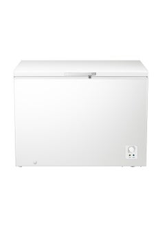 هايسنس 400L Gross Capacity/286L Net Capacity Chest Freezer with inner glass door,LED Lighting,Mechanical Temperature control 2.04 kW FC-40DT4SAW2 White 