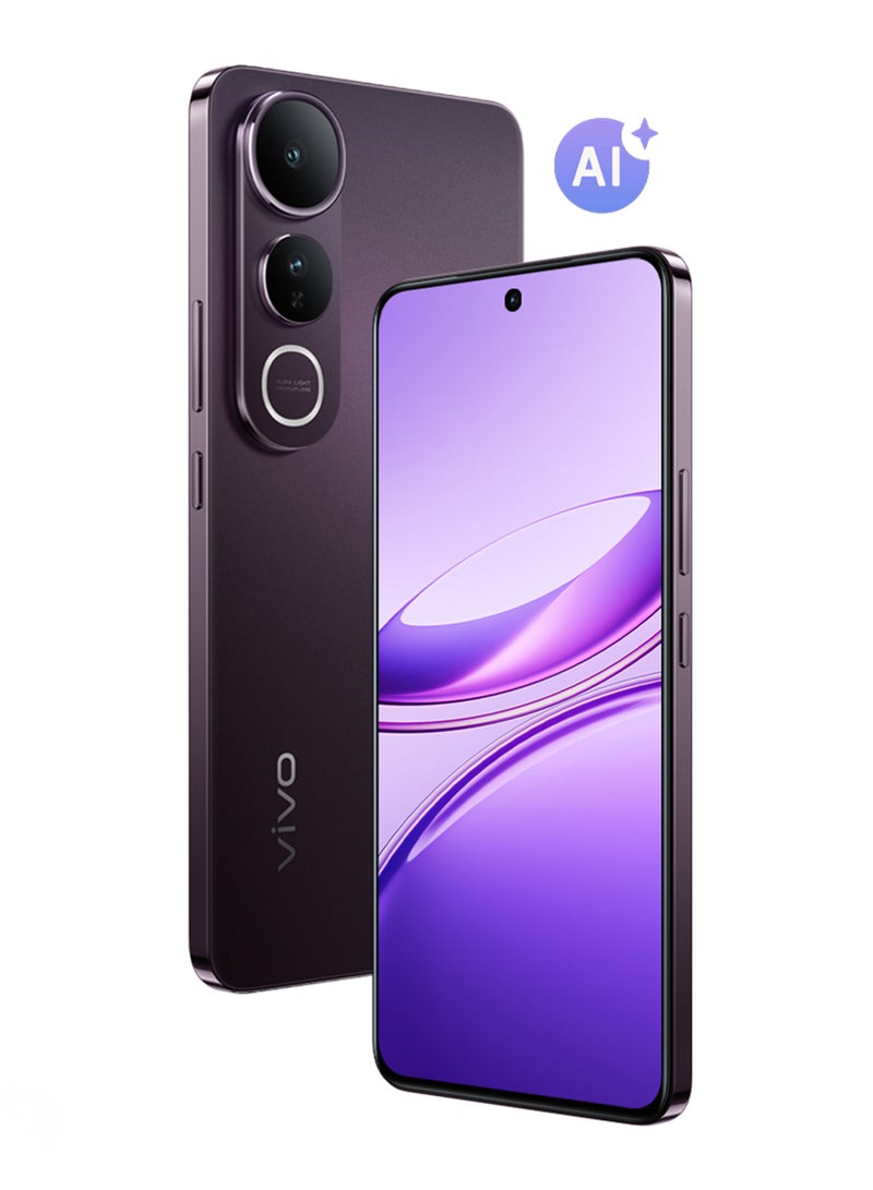 vivo V50 Lite AI 5G Dual SIM Phantom Black 12GB RAM 512GB - Middle East Version  - Image 1
