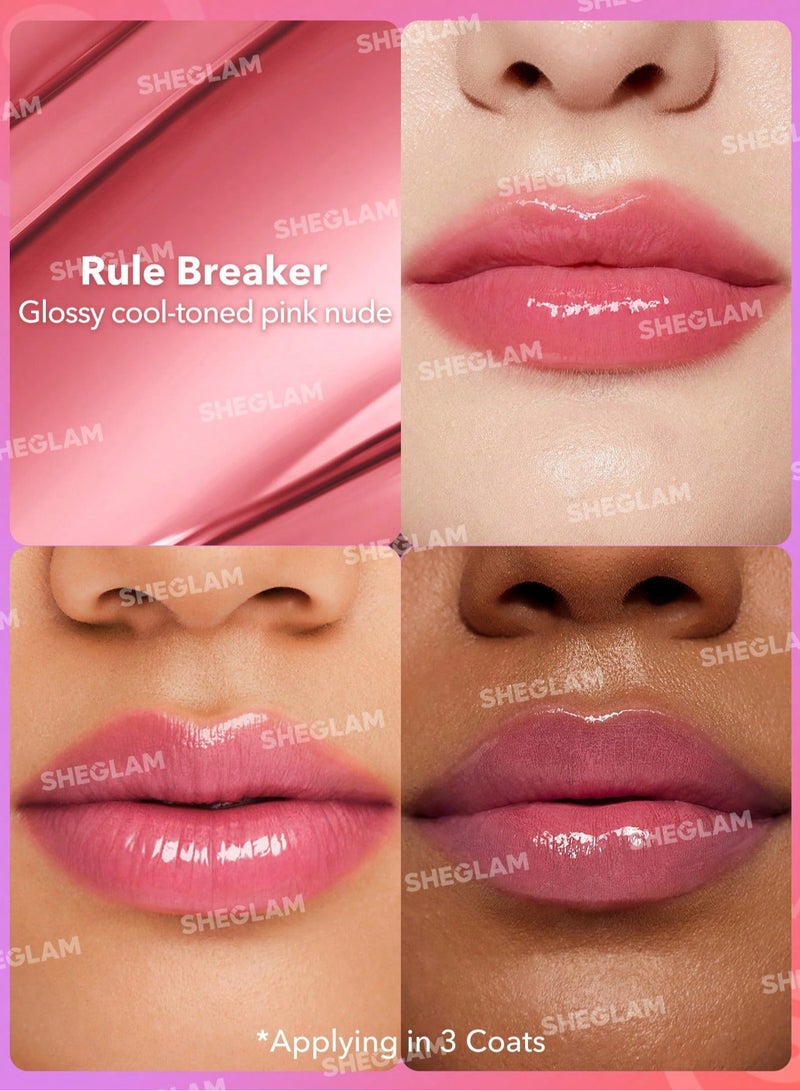 SHEGLAM - Mirror Kiss High-Shine Lipstick Rule Breaker - Image 1