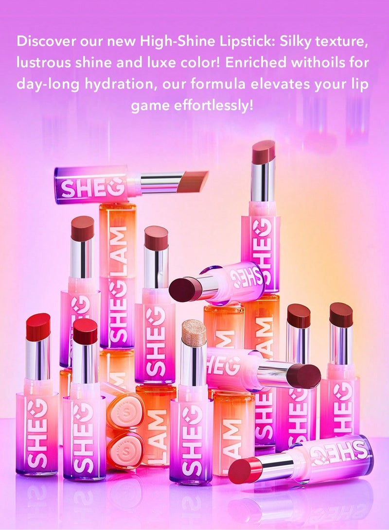 SHEGLAM - Mirror Kiss High-Shine Lipstick A Bold Plan - Image 1