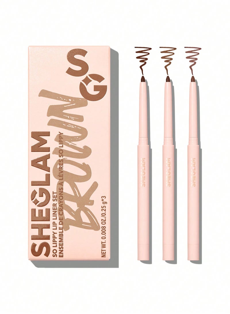 SHEGLAM So Lippy Lip Liner Set Espresso Kisses - Image 1