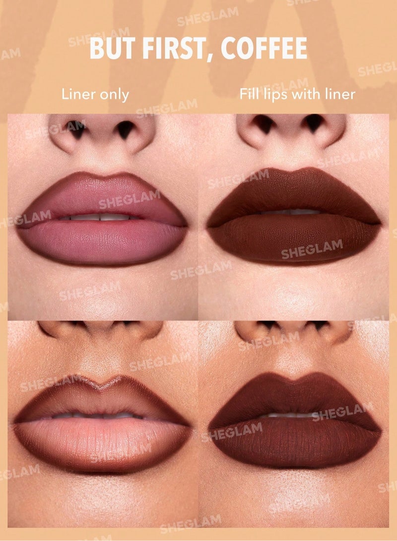 SHEGLAM So Lippy Lip Liner Set Espresso Kisses - Image 3