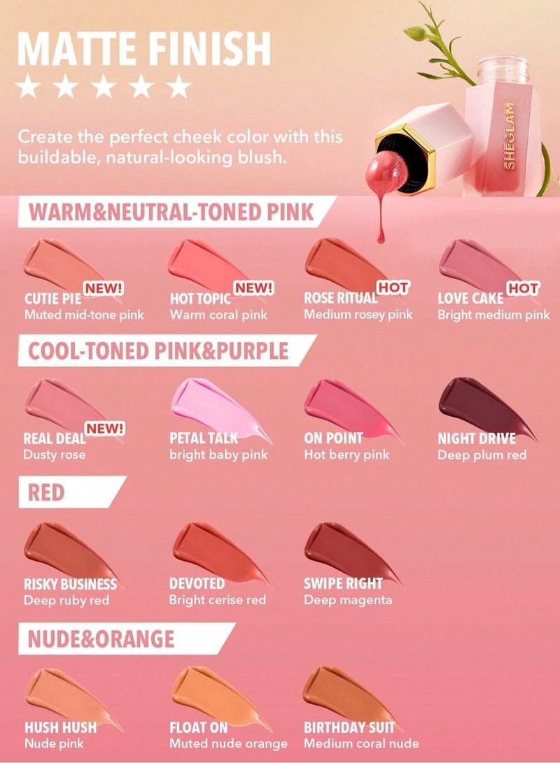 SHEGLAM - Color Bloom Liquid Blush Real Deal - Image 1