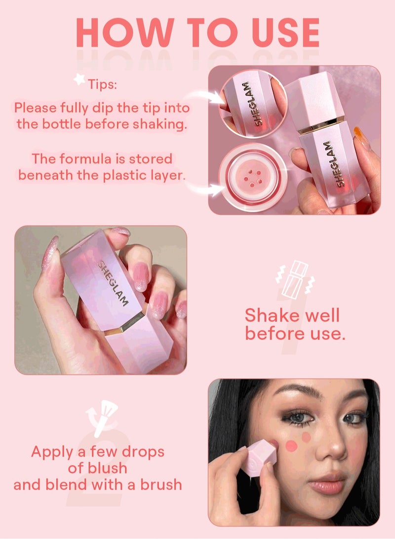 SHEGLAM - Color Bloom Liquid Blush Cutie Pie - Image 1