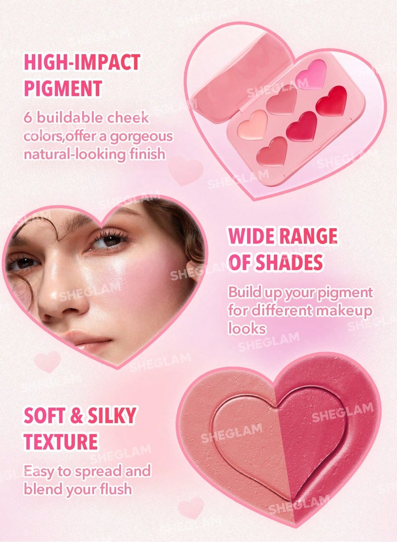 شيجلام Flush Crush Cream Blush Palette Blushing Bouquet  - Image 3