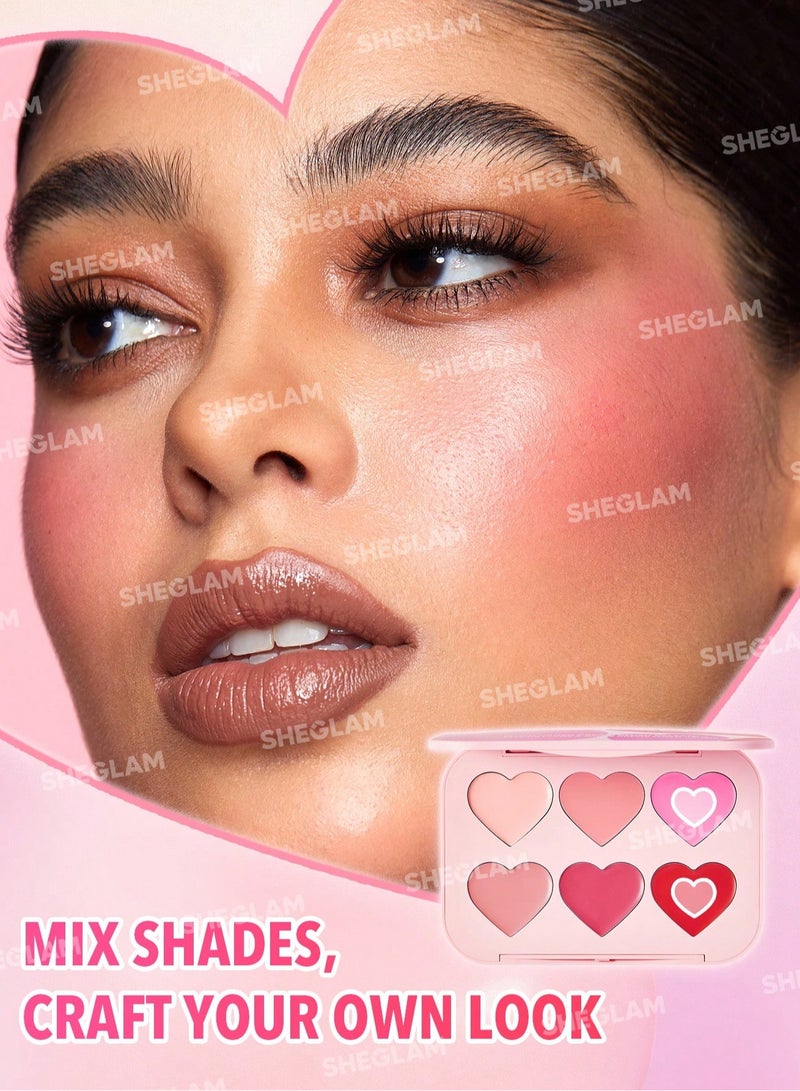 شيجلام Flush Crush Cream Blush Palette Blushing Bouquet  - Image 5