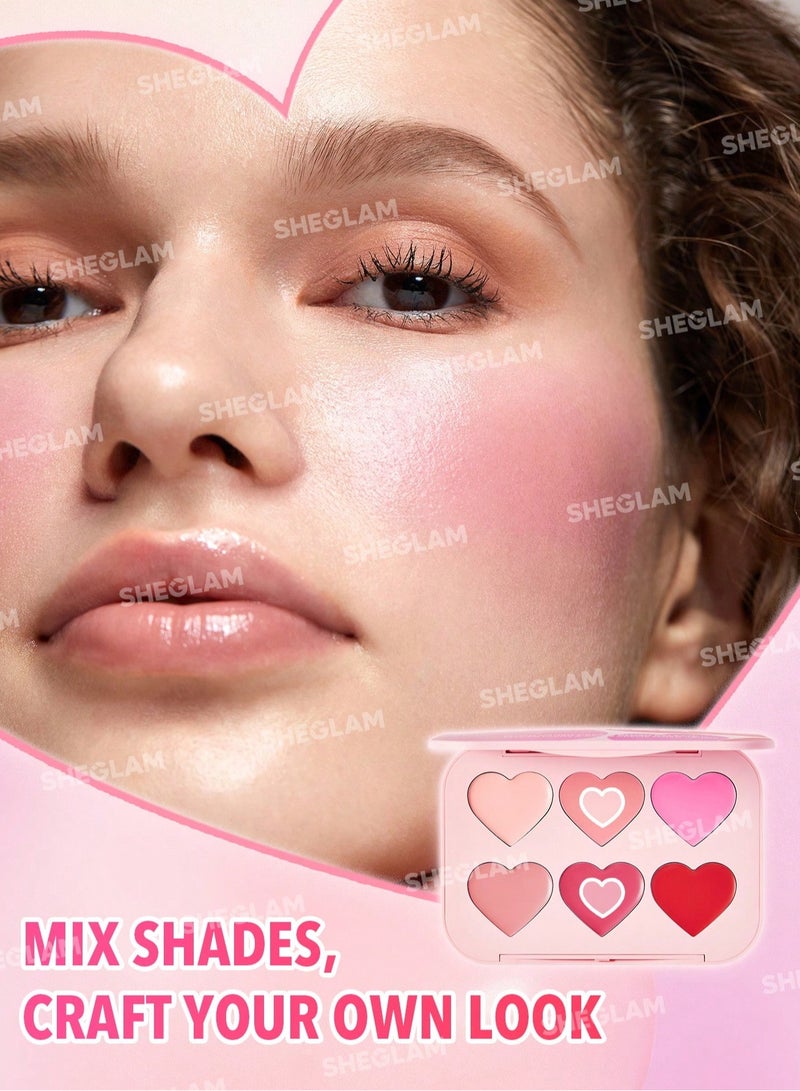 شيجلام Flush Crush Cream Blush Palette Blushing Bouquet  - Image 4
