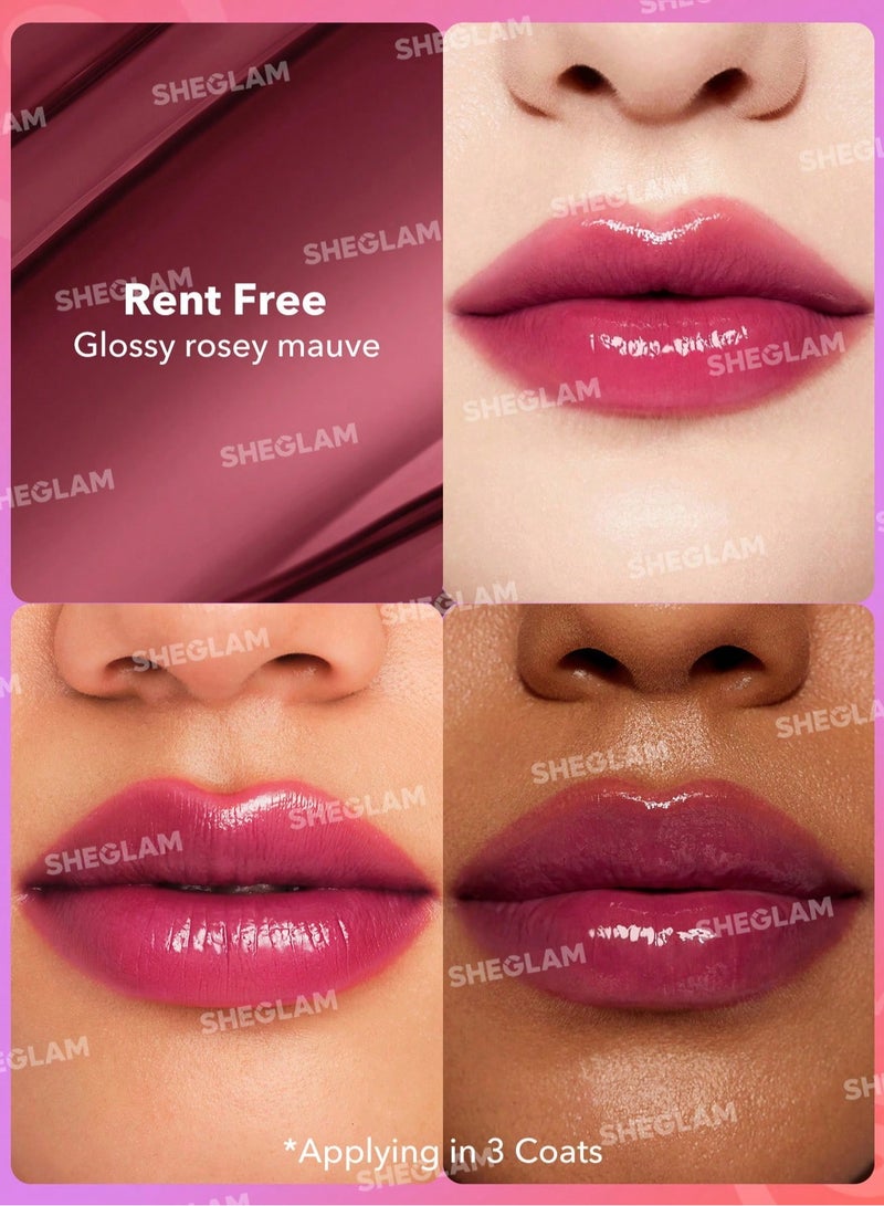 SHEGLAM - Mirror Kiss High-Shine Lipstick Rent Free - Image 1