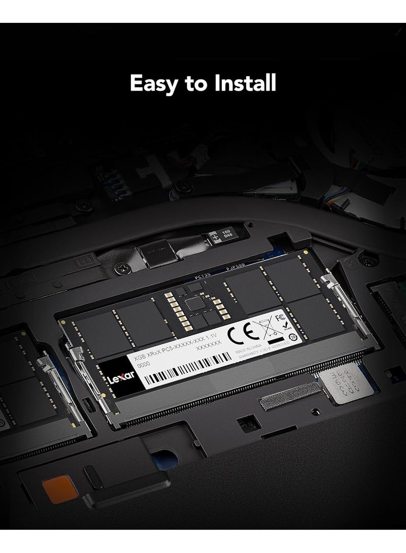 Lexar - DDR5 32GB So-DIMM 5600Mbps, CL46, 1.1V- BLISTER Package 32 GB - Image 1