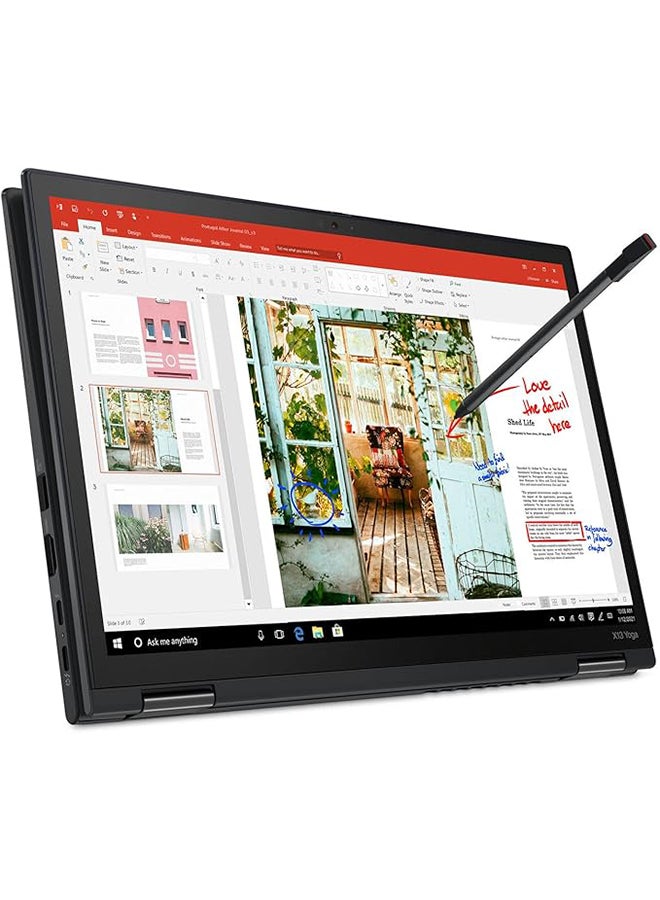 Renewed - ThinkPad X13 Yoga Gen 2 Laptop With 13.3-Inch Full HD Display, Core i5-1135G7 Processor/11th Gen/Quad Core/8GB RAM/512GB SSD/Intel Iris XE Graphics/Windows 10 Pro English Black
