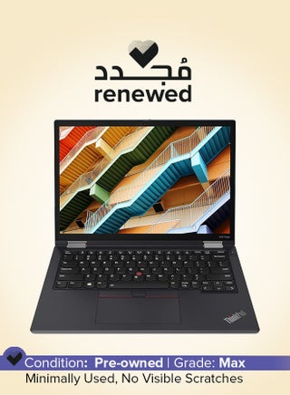 Renewed - ThinkPad X13 Yoga Gen 2 Laptop With 13.3-Inch Full HD Display, Core i5-1135G7 Processor/11th Gen/Quad Core/8GB RAM/512GB SSD/Intel Iris XE Graphics/Windows 10 Pro English Black - pnsku/N70166610V/45/_/1744205817/1637056a-2433-4044-b01e-fbefa4dc41f5