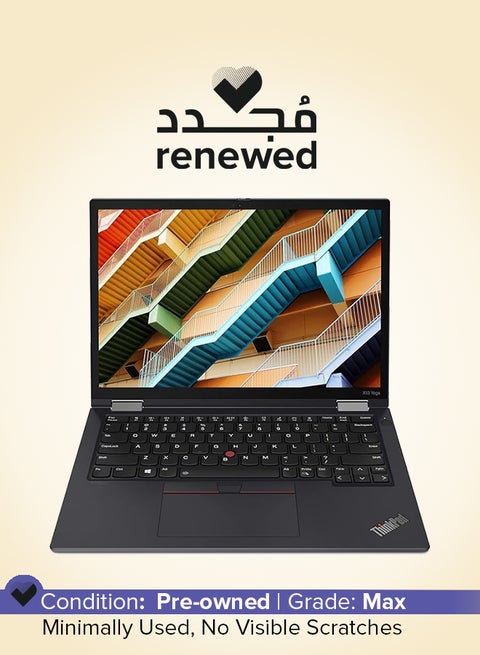 Renewed - ThinkPad X13 Yoga Gen 2 Laptop With 13.3-Inch Full HD Display, Core i5-1135G7 Processor/11th Gen/Quad Core/8GB RAM/512GB SSD/Intel Iris XE Graphics/Windows 10 Pro English Black
